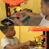 Lil’ Builder Suitcase Playset – 36 Piece Kids Construction Role-Play Kit