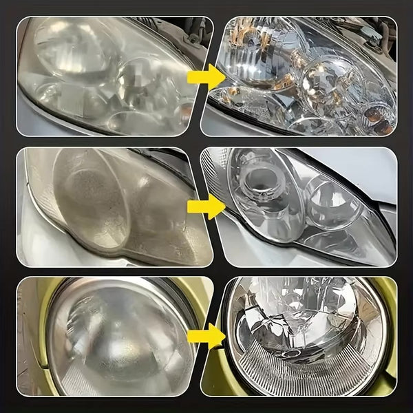 Car Headlight Restoration & Polishing Kit – Scratch Remover + Oxidation Cleaner