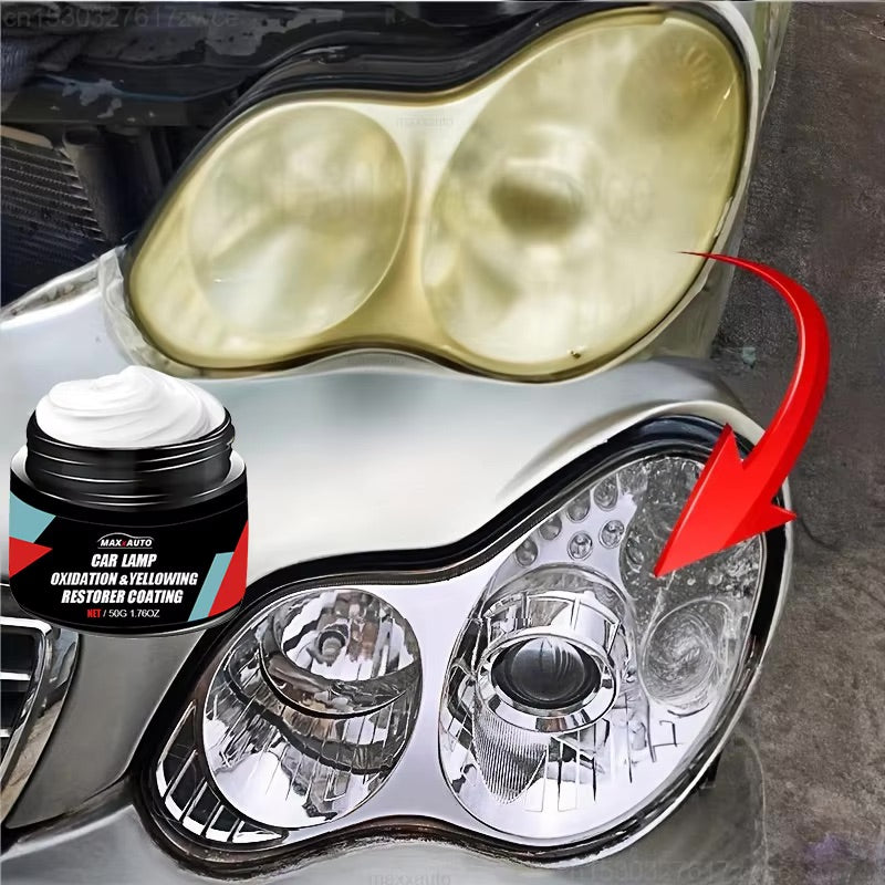 Car Headlight Restoration & Polishing Kit – Scratch Remover + Oxidation Cleaner