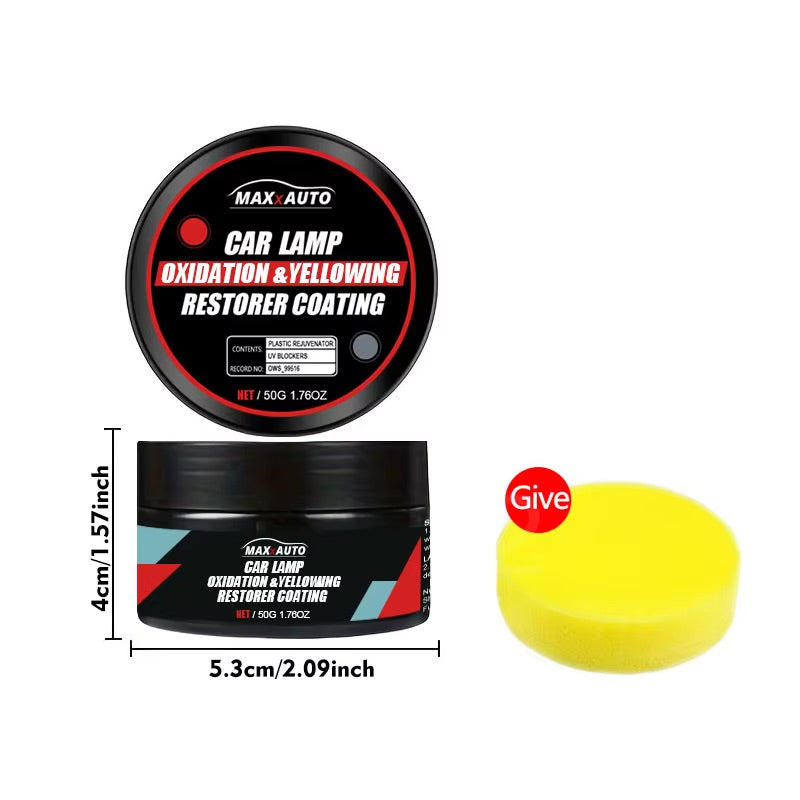 Car Headlight Restoration & Polishing Kit – Scratch Remover + Oxidation Cleaner