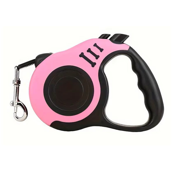 Automatic Retractable Dog Leash with Nylon Belt & Grip Handle