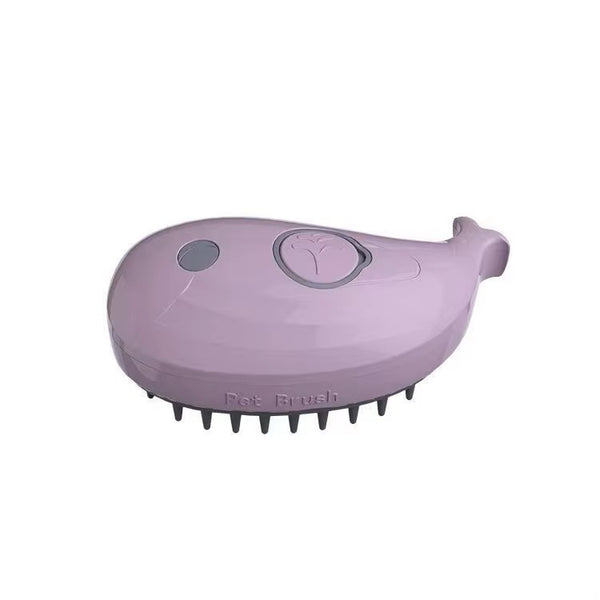 Whale Claw Design Steam Brush for Dogs & Cats – Rechargeable Pet Grooming Tool
