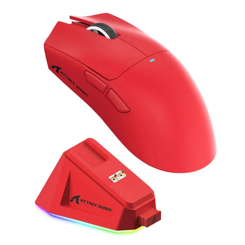 Attach Shark X11 Gaming Mouse with RGB Charging Dock