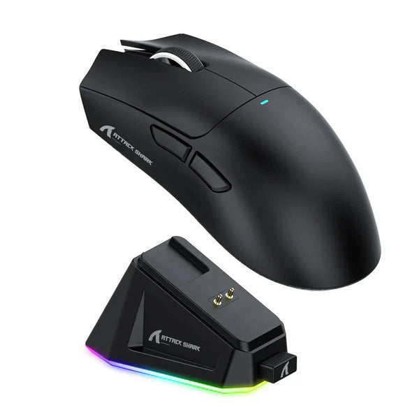 Attach Shark X11 Gaming Mouse with RGB Charging Dock