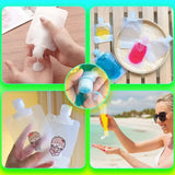 Portable Liquid Cosmetics Reffilable Squeeze Pouch