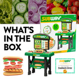 Subway Sandwich Artist Playset – 53 Piece Pretend Restaurant Kit