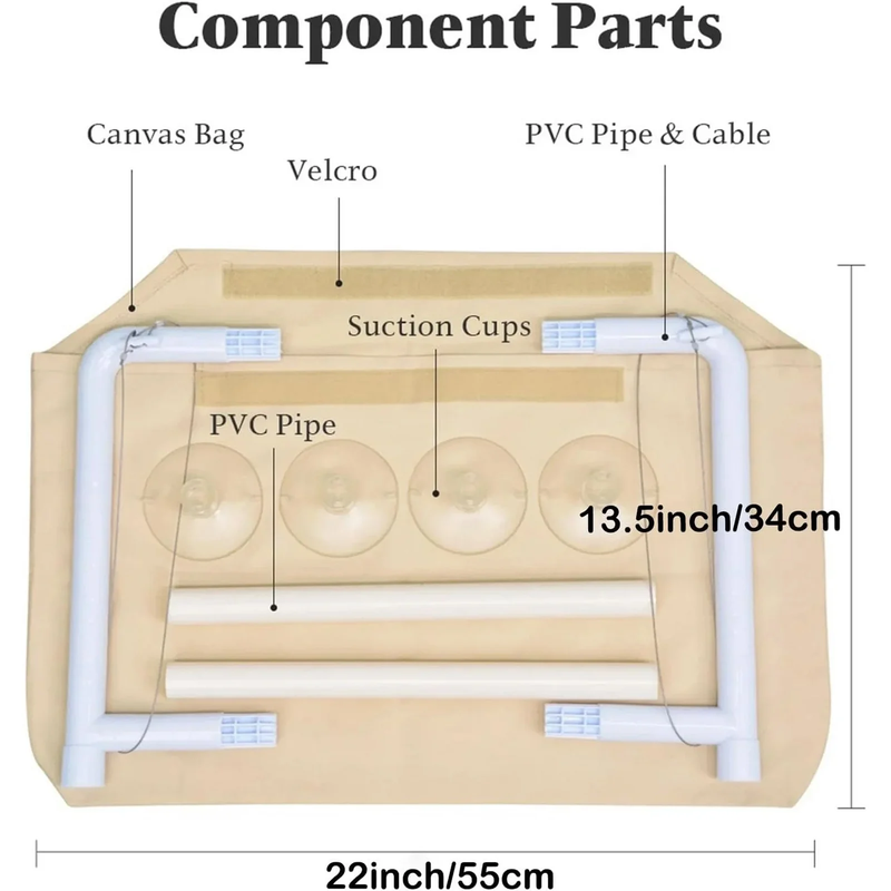 Cat Window Hammock Bed – Suction Cup Hanging Seat for Sunny Window Lounging