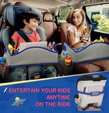 Kids Travel Tray for Car – Toddler Lap Desk & Organizer for Road Trips, Airplane & Car Seat
