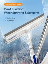 Window Squeegee with Spray