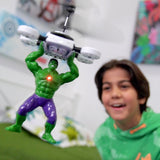 LED Flying Figure Toy for Kids of Super Heroes